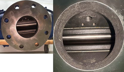 VACUUM BOOSTER BLOWER 9" FLANGE W/ BALDOR 3 HP ELECTRIC MOTOR - PARTS/REPAIR