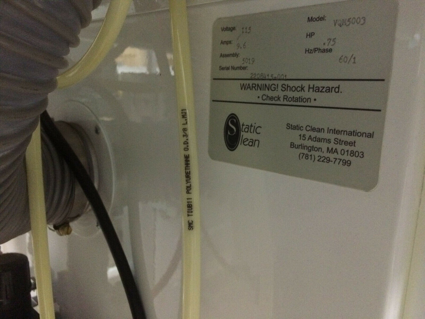 STATIC CLEAN WEB VAC STATIC Removal Medical Cleaning Station Hepa Filter Station