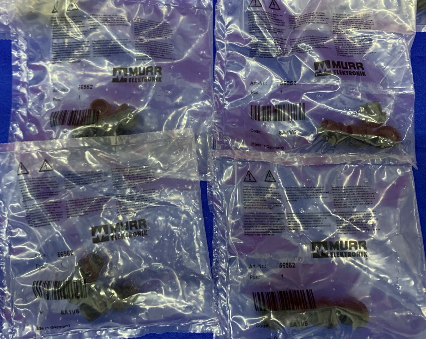 1 lot Qté 10 paquets Murr Elektronik Plug 56952 Bouchon borgne M12 4 pièces par paquet 