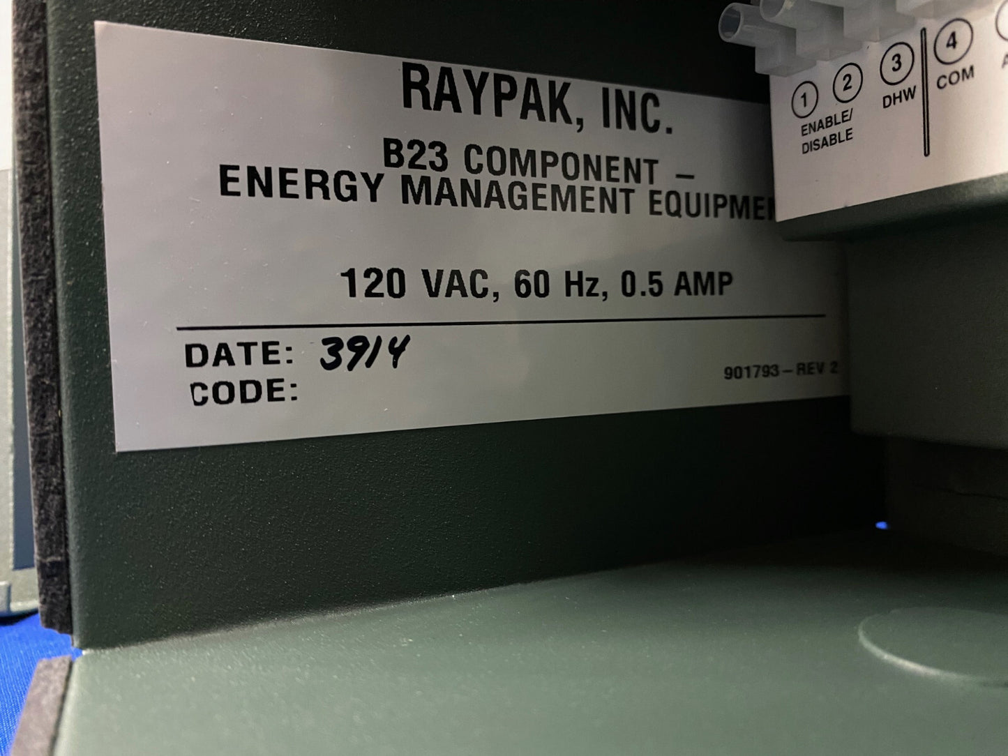 RAYPAK B23 014284F キット-レトロフィット B10 B14-15 ステージコントローラー - 部品/修理
