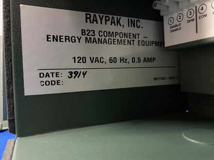 RAYPAK B23 014284F キット-レトロフィット B10 B14-15 ステージコントローラー - 部品/修理