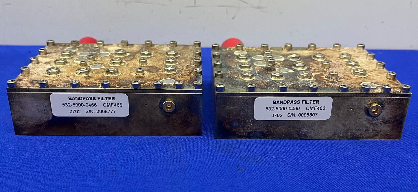RF バンドパス フィルター 532-5000-0466 CMF466 0702 - 1 ロット数量 2
