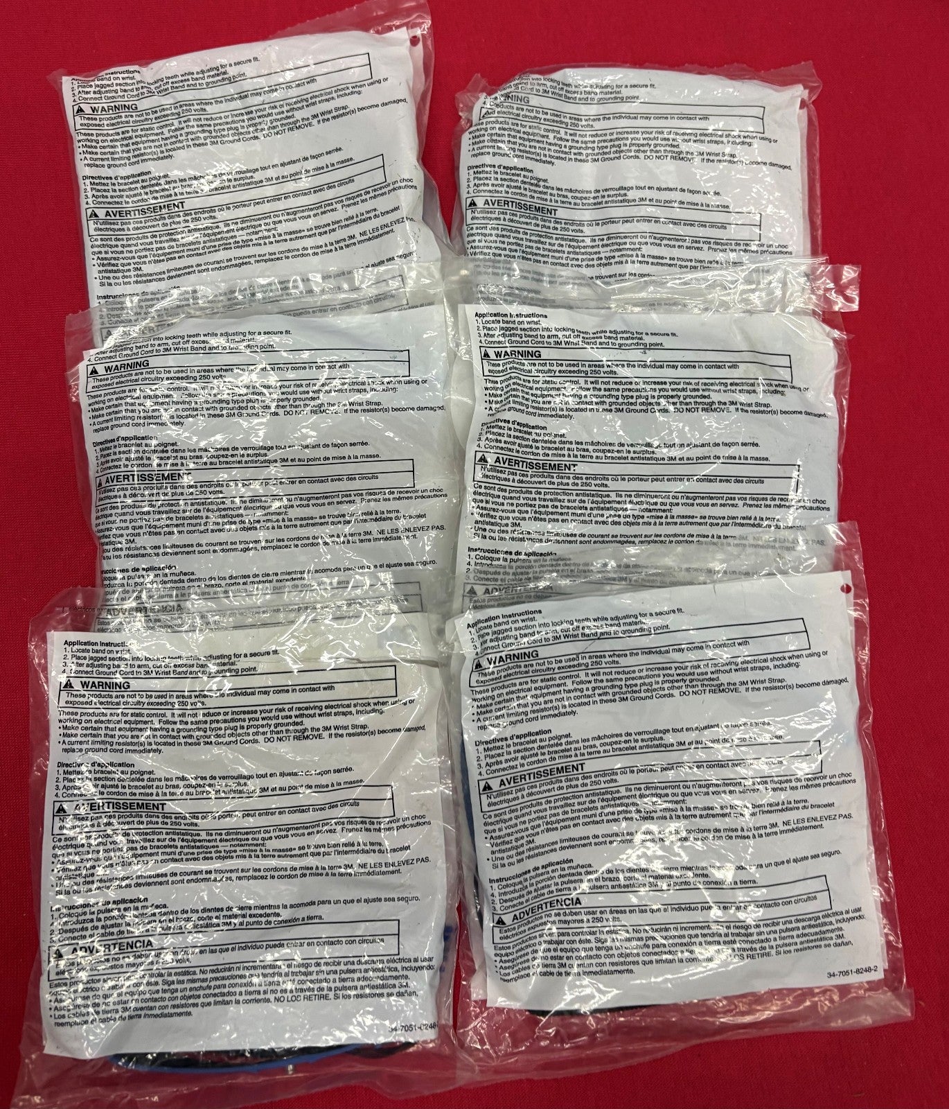 3M 4650 ESD ELECTROSTATIC DISCHARGE GROUNDING WRIST STRAP KIT - 1 LOT QTY 6
