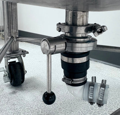 G&F MANUFACTURE SST-125G VERTICAL FINISH  MIXING TANK 125 GALLON W/AGITATOR