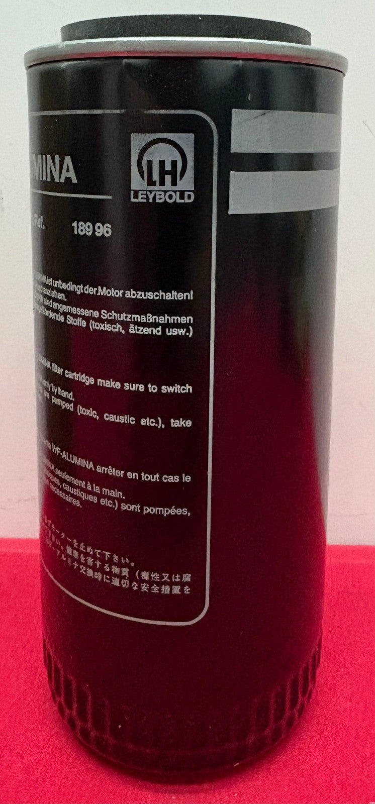 LEYBOLD ACTIVATED WF-ALUMINA 18996 FILTER 1.3 LITER