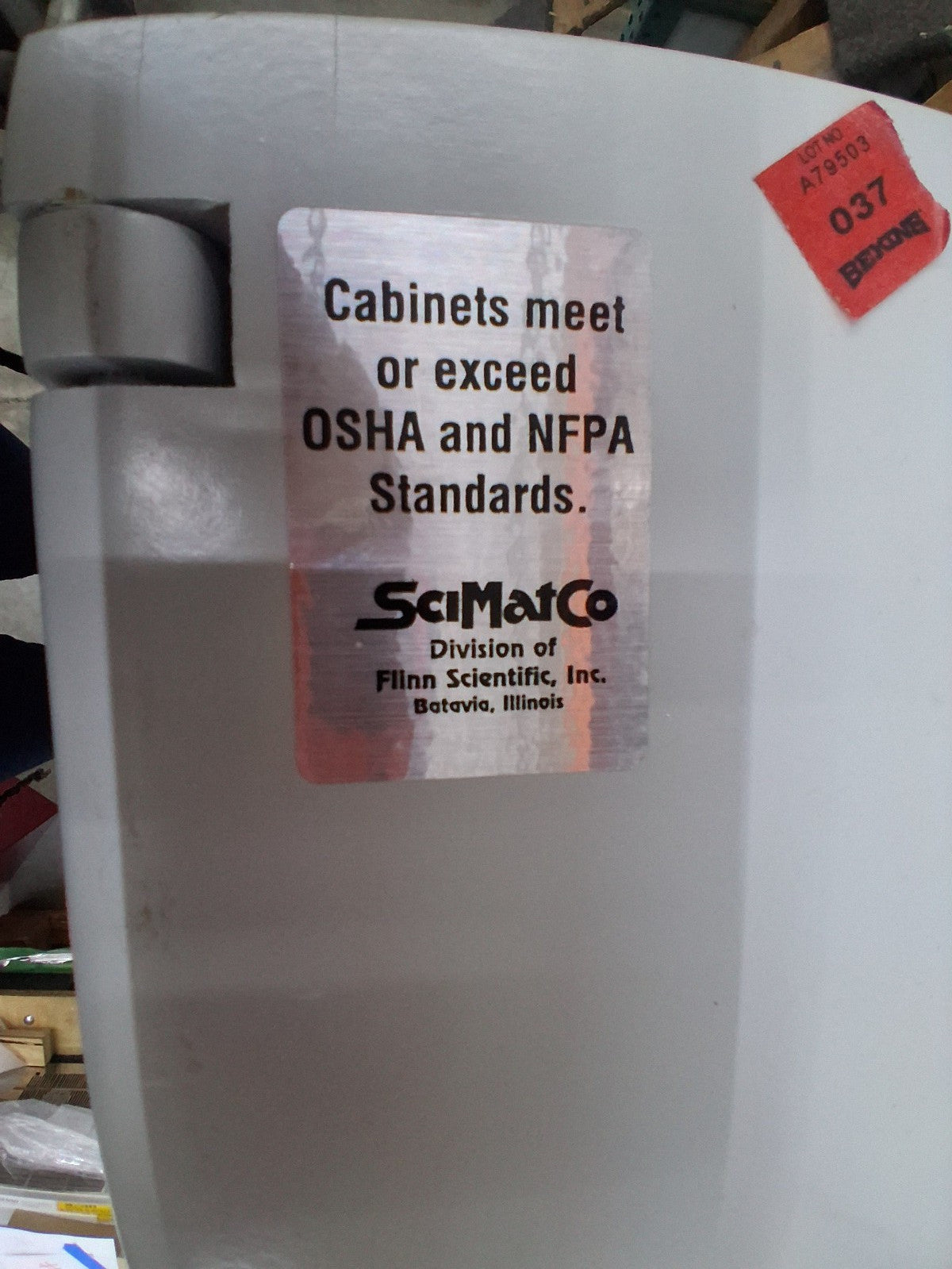 SciMatCo SC2060 Stak-a-Cab Wooden Safety Cabinet Combo Acid Flammable