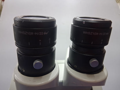 OLYMPUS SZX7 8-56 X SZX-TB1 TILTING ERGONOMIC BINOCULAR MICROSCOPE DF PL 0.75X-4