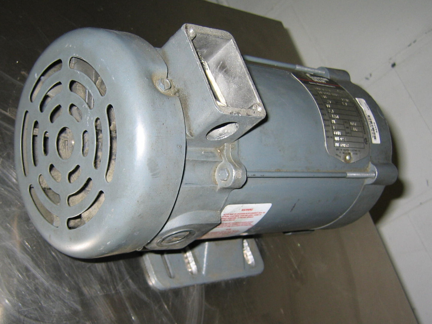 BOSTON GEAR DC MOTOR CAT # PM975TF-B 3/4 HP 90 VOLTS - FOR PARTS/REPAIR