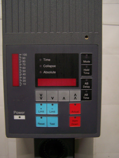 BRANSON ULTRASONIC WELDER 910IWT INPUT 117 VAC 13 AMP 50/60 HZ FOR PARTS REPAIR