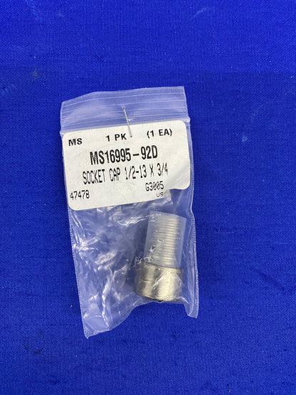 1/2 -13 x 3/4 MS16995-92 ソケットヘッドキャップスクリュー ステンレススチール - 数量 1