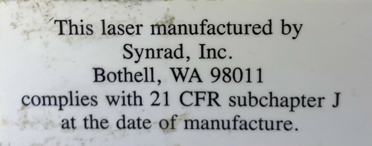 Synrad H 48-1-28W 4670 Laser 30VAC PIEZAS O REPARACIÓN