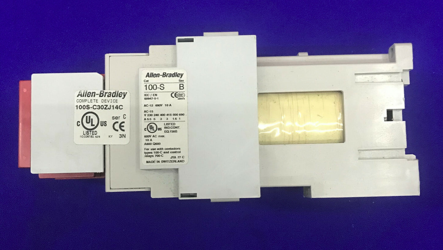 Allen-Bradley / Allen Bradley AB 100S-C30ZJ14C CONTATTORE DI SICUREZZA COMPLETO DEL DISPOSITIVO