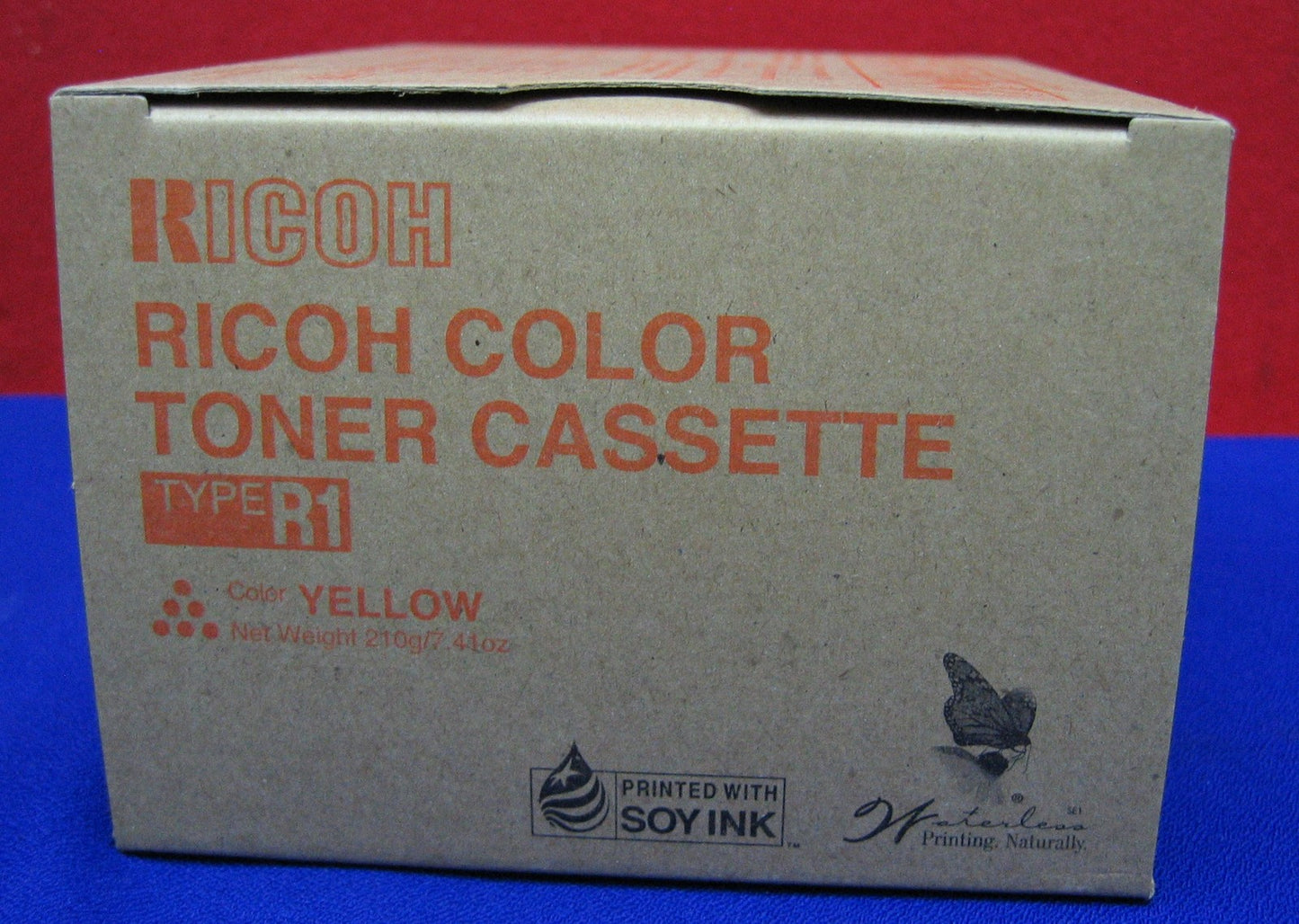 Cassette de toner Ricoh Type R1, boîte jaune, estampillée 751342010, référence 888341