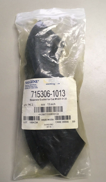 1 PAQUET DE 2 - JOINT EN NÉOPRÈNE NALGENE ® 715306-1013 13" POUR #5306-0130