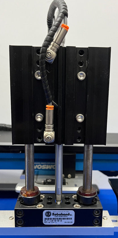 DISPOSITIVO PERSONALIZADO CON ACCIONAMIENTO POR TORNILLO THOMSON MICROSTAGE MS33LEBL400, ROBOHAND DLT-10-BB-2