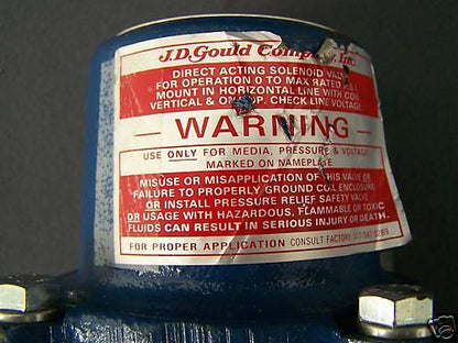 JD GOULD CO GSI12 ROBINET À GAZ À USAGE GÉNÉRAL C1