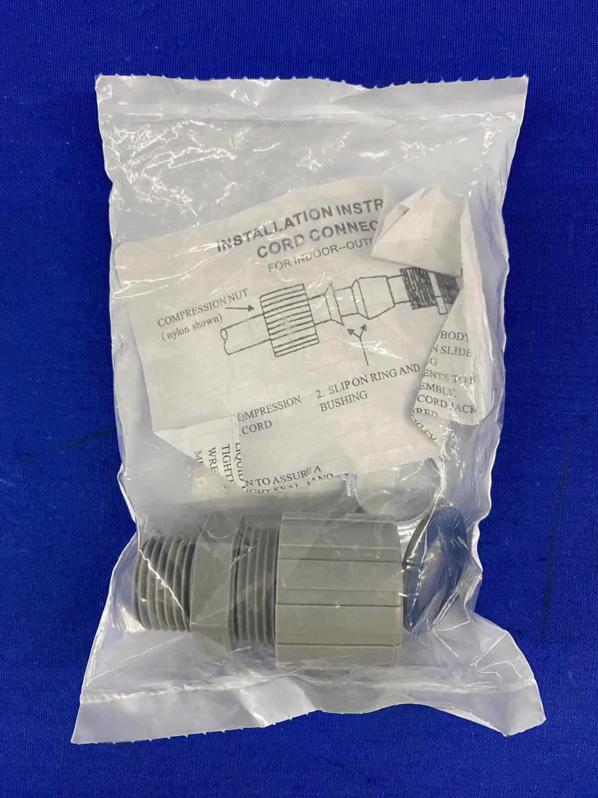 HUBBELL SHC1022CRNR SNOERCONNECTOR NYLON WIT NPT NAAFMAAT 1/2" .25"-.38"