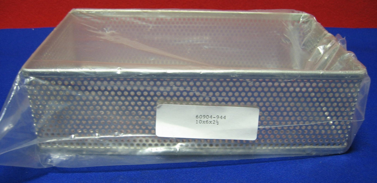 60904-944 KORB/TRÄGER ALUMINIUM LABOR LABOR KRANKENHAUS 10" x 6" x 2,5"