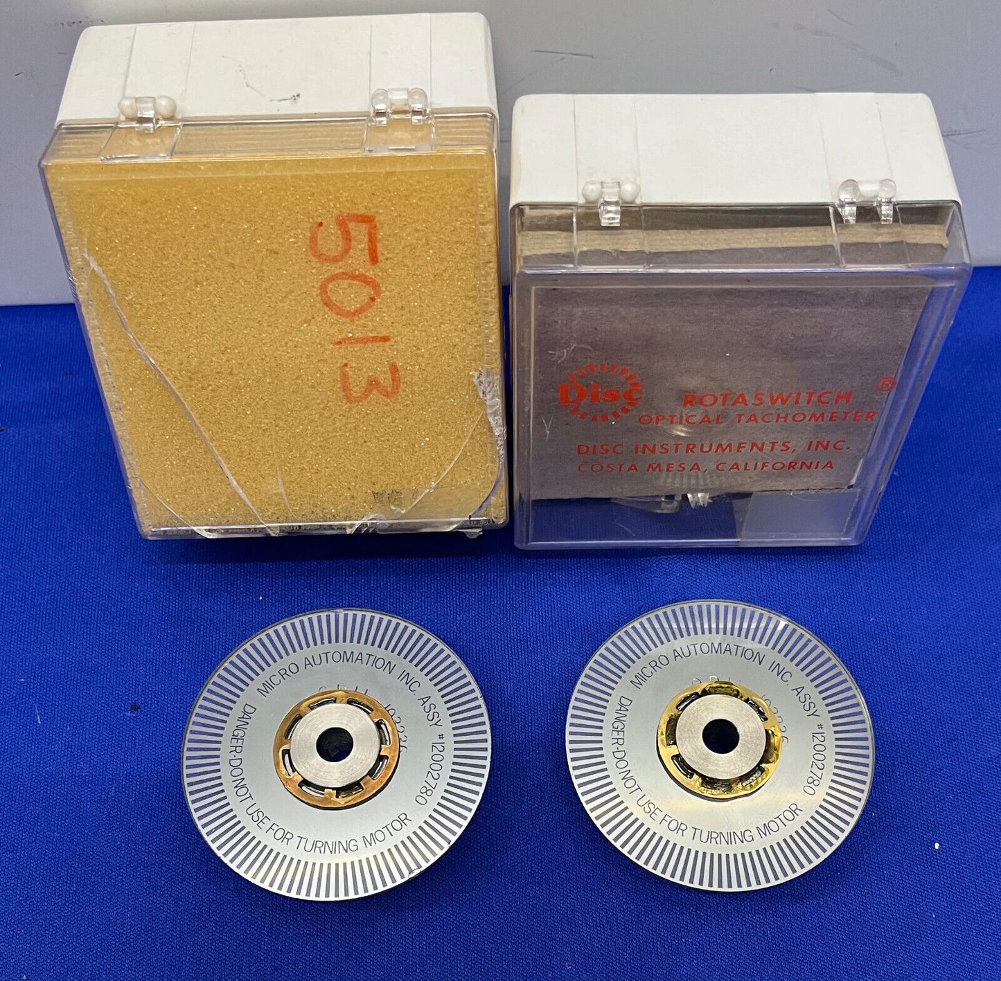 DISC INSTRUMENTS MICRO AUTOMATION 12002780 ROTASWITCH OPTICAL TACHOMETER QTY 2
