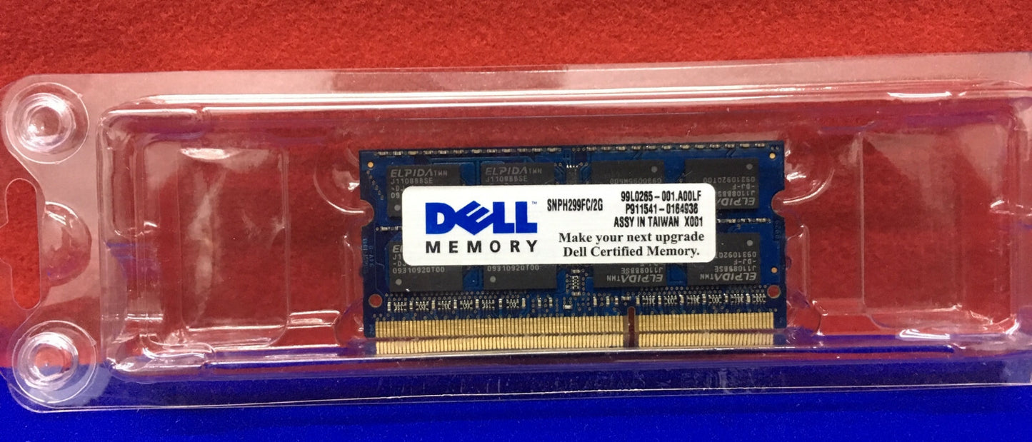 QTY 2 - MEMORIA DELL SNPH299FC/2G 2GB 2RX8