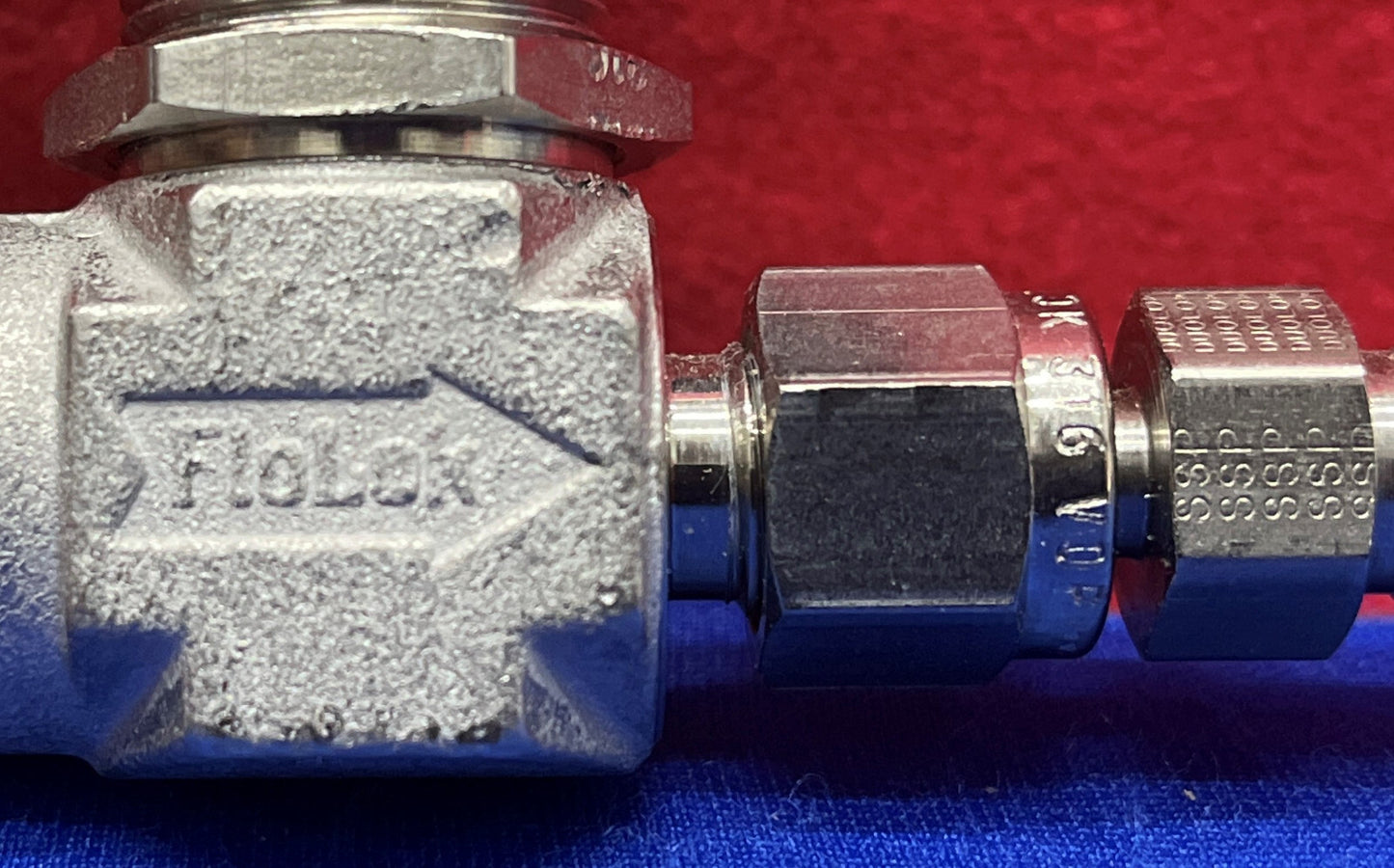 Lote de 2 válvulas de bola de acero inoxidable 312-K-BLK-XP98 de FLOLOK