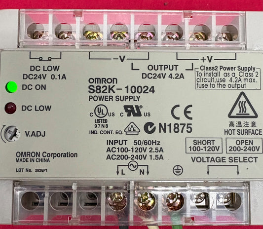 OMRON S82K-10024 POWER SUPPLY INPUT 110-120V