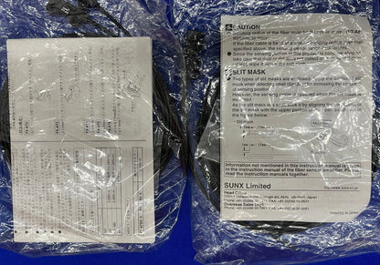 1 LOT DE 2 CAPTEURS À FIBRE OPTIQUE SUNX FT-A8 UFTA8