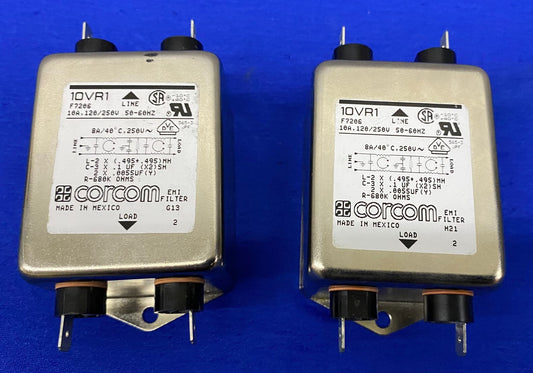 CORCOM 10VR1 RFI-STROOMLIJNFILTERS - 1 PARTIJ HOEVEELHEID 2 