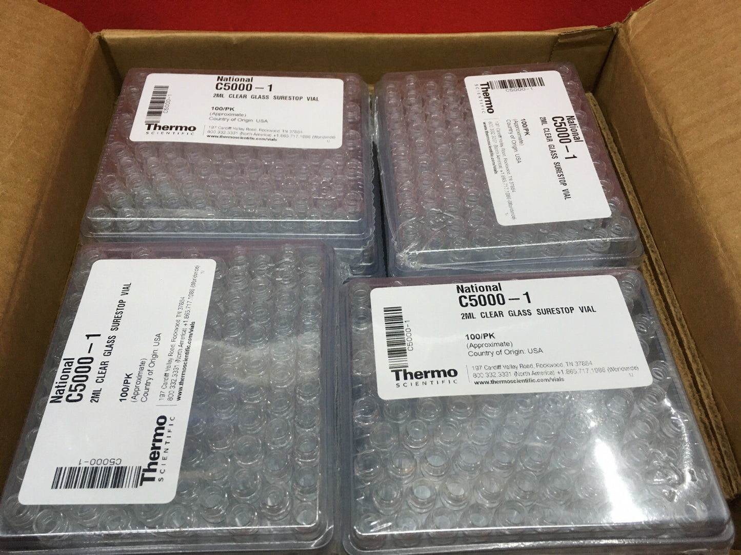 THERMO SCIENTIFIC C5000-1 / QTY 20 CONFEZIONI DA 100 FIALE TOTALE DI 2000 FIALE