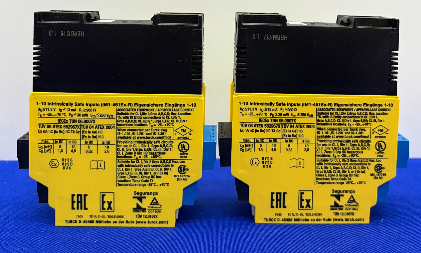 AMPLIFICATORE DI COMMUTAZIONE ISOLANTE TURCK IM1-451Ex-R INDICATORE LED A 4 CANALI - 1 LOTTO QTY 2 