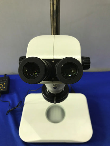 MMBT Ergonomic Backlit LED Track Stand 6.7- 45X Scope with LED Quad Ring Light