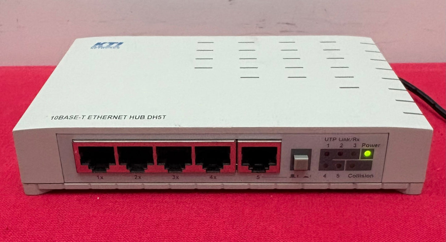 KTI 10BASE-T ETHERNET HUB DH5T NETWORK HUB