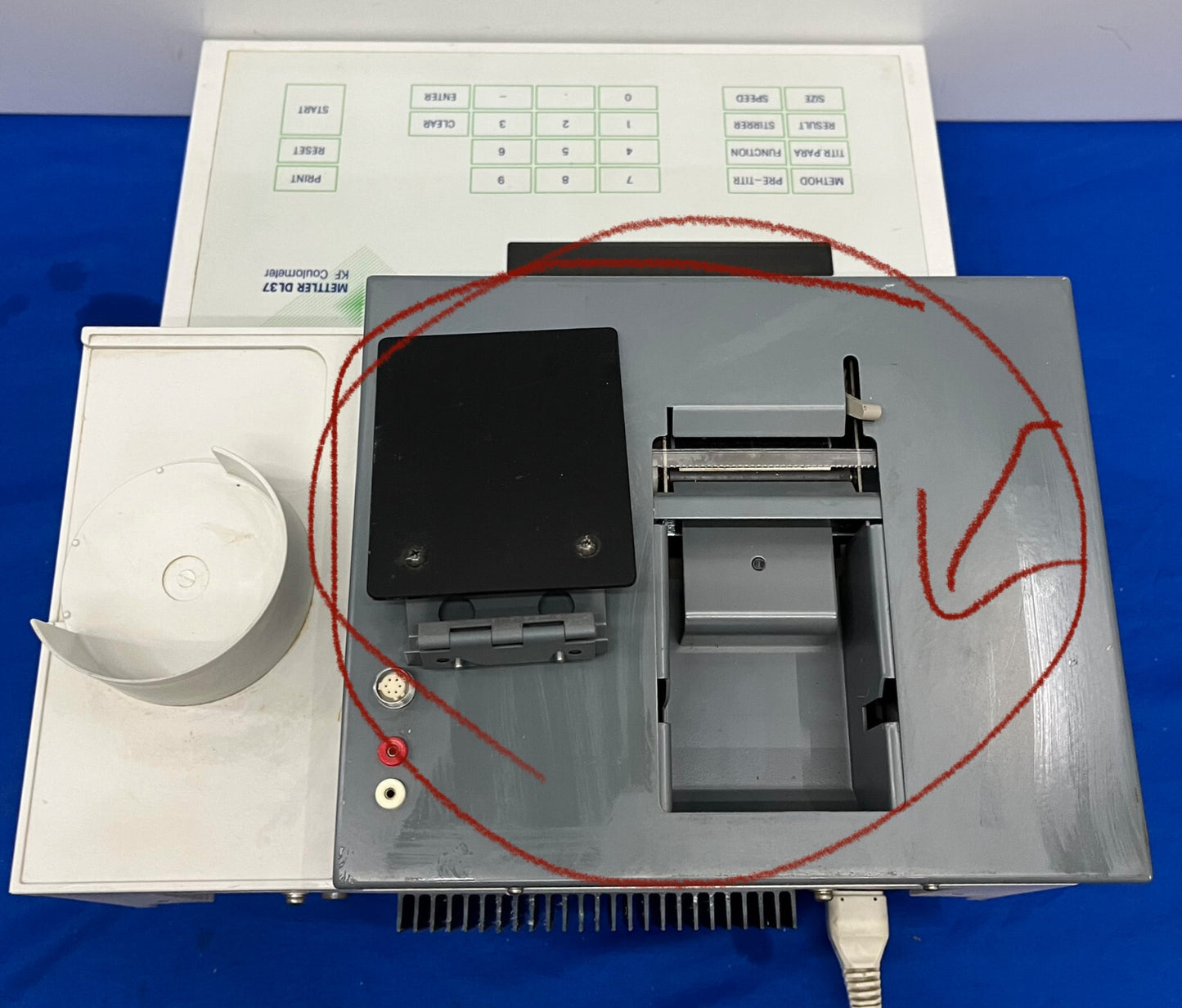 METTLER TOLEDO DL 37 RÉCIPIENT DE TRITATION DL37 ARTICLE MANQUANT POUR PIÈCES/RÉPARATION