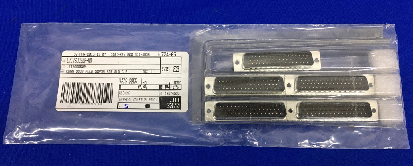 CONNECTEURS AMPHENOL ICP DIGI-KEY L717SDD50P/L717SDD50P-ND STANDARD D-SUB