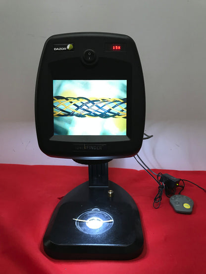 DAZOR SPECK-1 22 SPECKFINDER ELECTRONIC VIDEO MICROSCOPE 1X-25X MAGNIFICATION