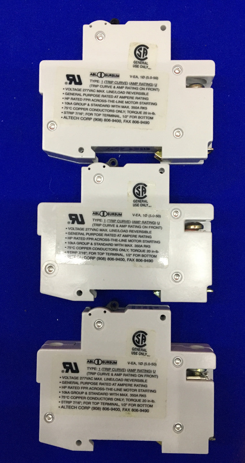 Sursum V-EA51 G10A Leistungsschalter, 3 Stück gebraucht