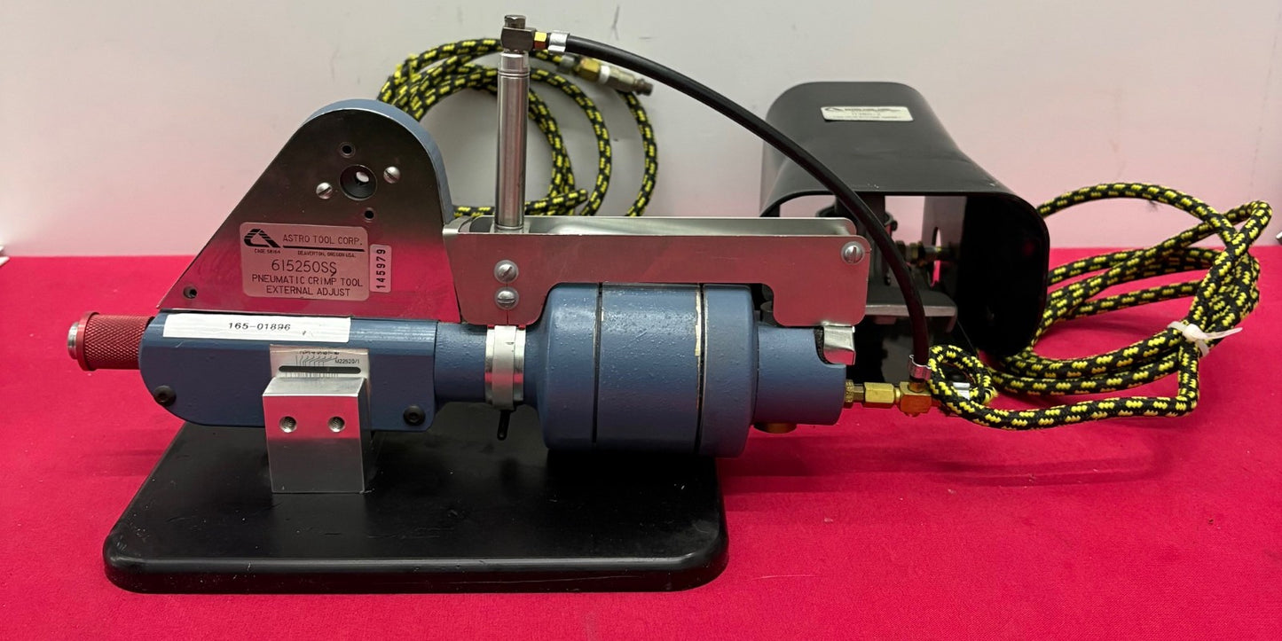 ASTRO TOOL 615250SS PNEUMATIC CRIMP TOOL w/FOOT PEDAL