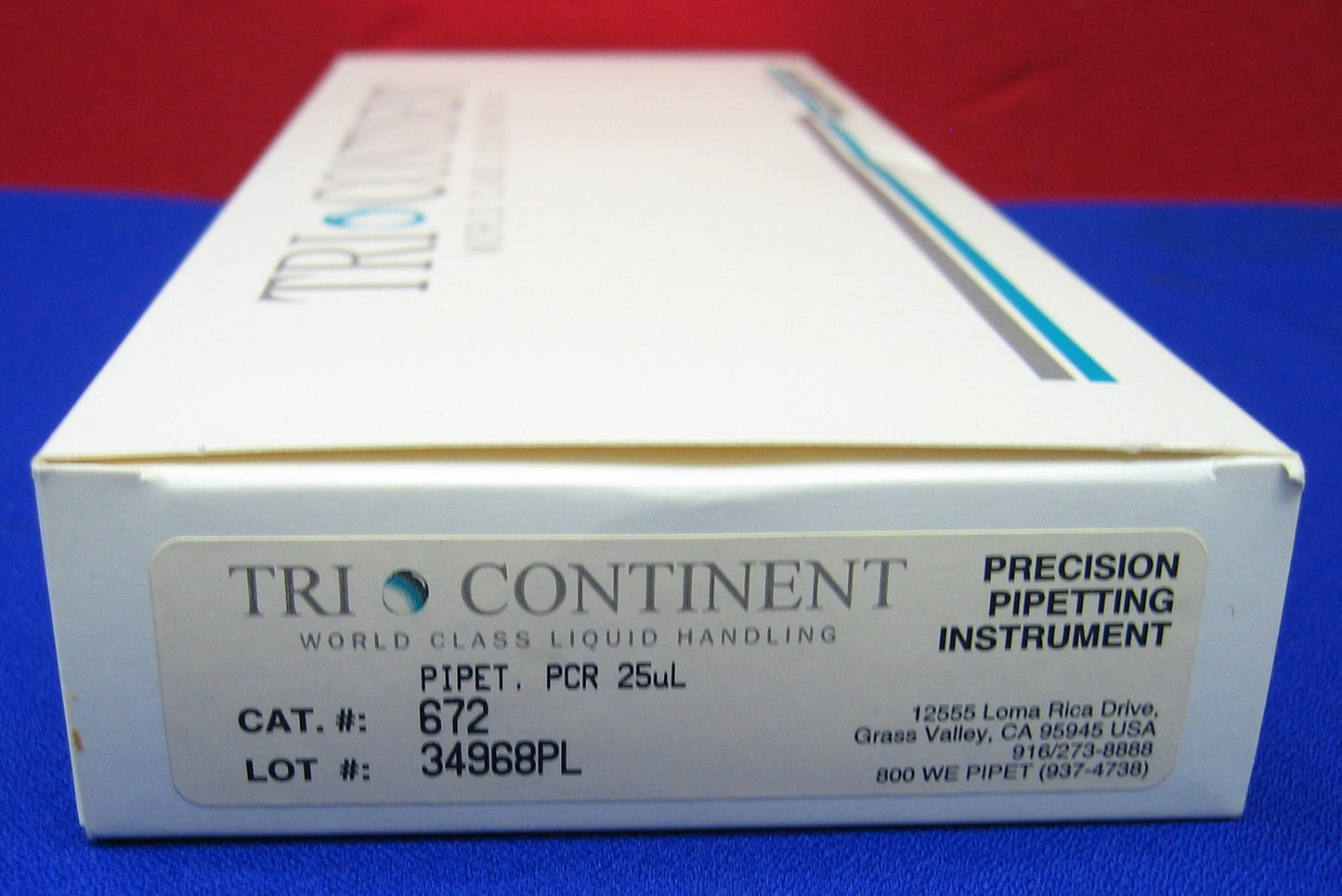 INSTRUMENTO DE PIPETEO DE PRECISIÓN TRI CONTINENT CAT#672 PIPETA PCR 25 µL