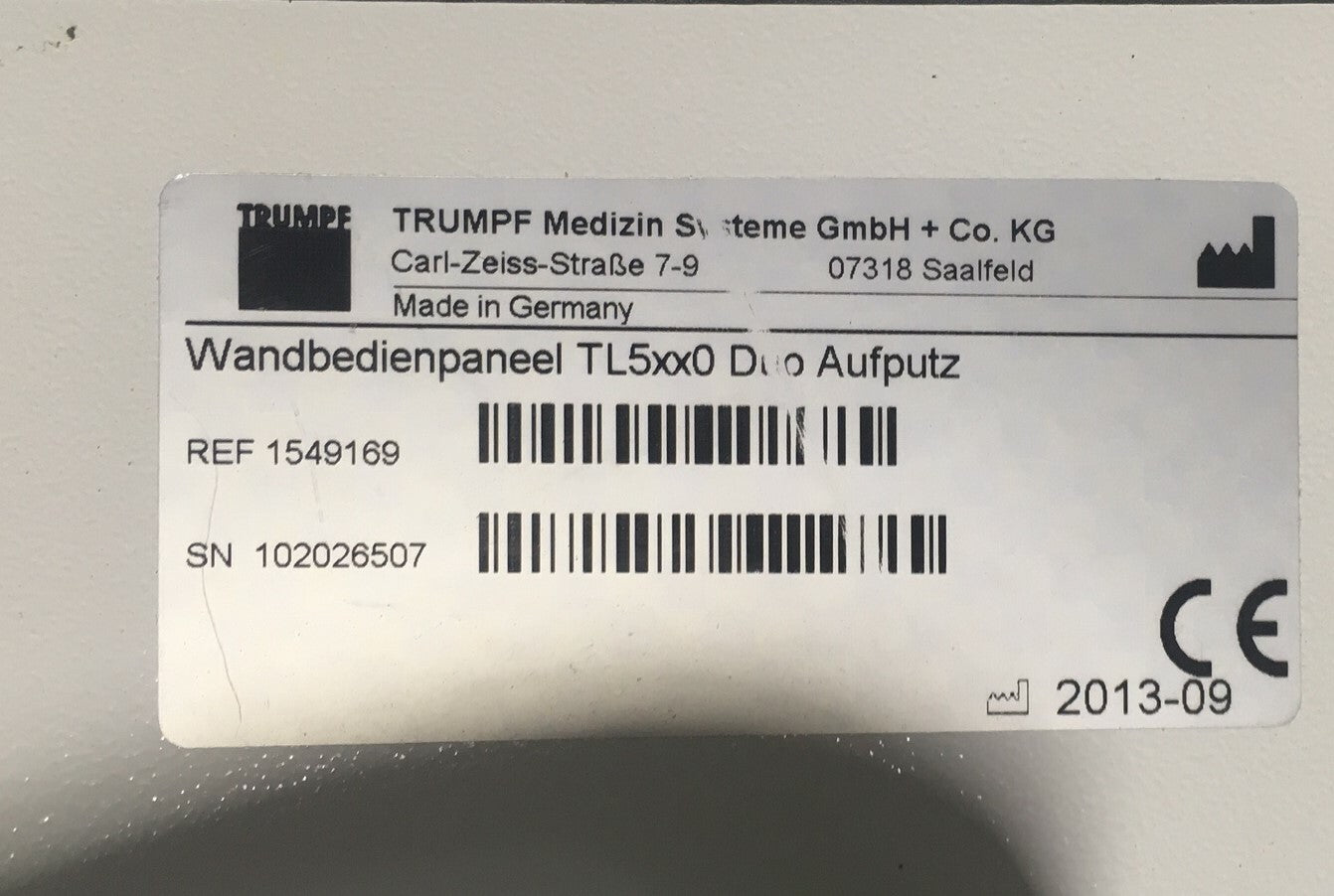 ONDERDELEN EN REPARATIE TRUMPF 1549169 TRULIGHT