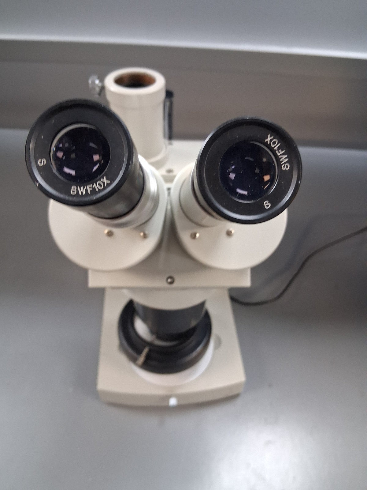 MEIJI EMT TRINOCULAR STEREO MICROSCOPE STAND LED LIGHT Missing Camera, Tube & TV