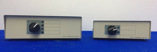 1 LOT QTY 2 - DATA TRANSFER SWITCH NO MANUFACTURER/MODEL/SERIAL NUMBER LISTED