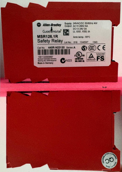 Allen Bradley AB 440R-N23120 SER. A GUARDMASTER ® MSR126.1R SAFETY RELAY