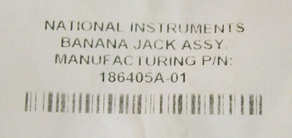 NATIONAL INSTRUMENTS P/N 186405A-01 GRUPPO PRESA BANANA