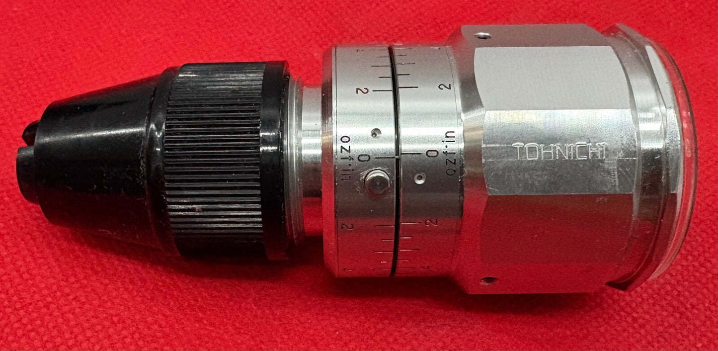 TOHNICHI / MOUNTZ  ATG TORQUE GAUGE 1200ATG-A ozf-in 18-0.5  w/ CASE