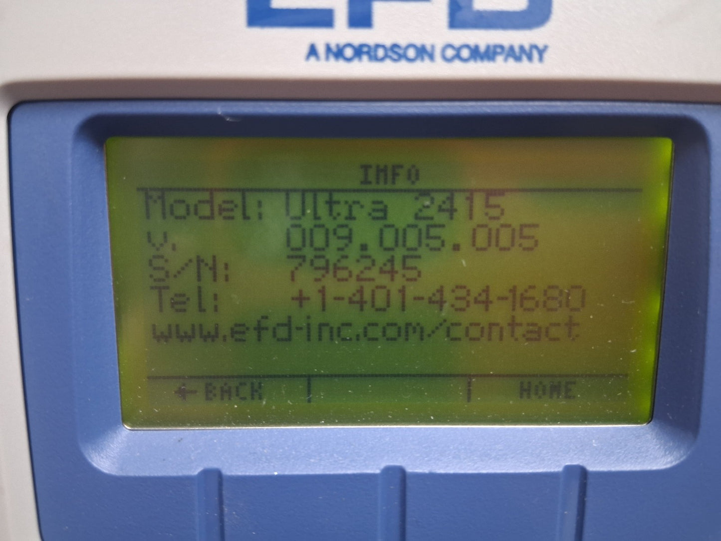 NORDSON ULTIMUS ULTRA 2415 7002003 EFD DISPENSER ADHESIVE FLUID DISPENSER TESTED