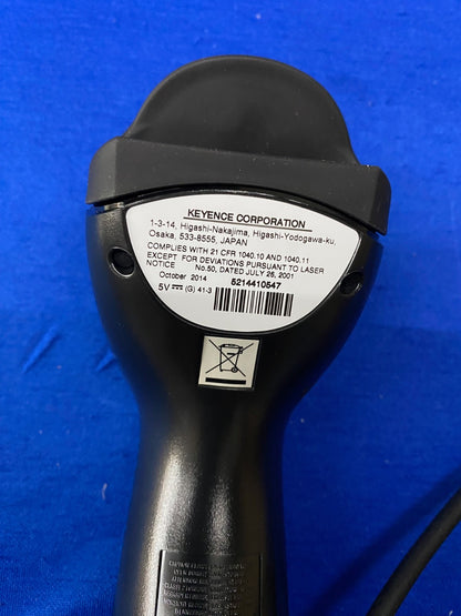 KEYENCE BL-N70 SERIES BL-N70RKE HAND-HELD LASER BARCODE READER WITH MANUAL