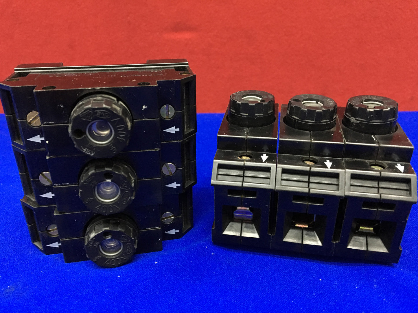 '1 LOTE CANTIDAD 6' BLOQUES DE TERMINALES DE ELEMENTOS PORTAFUSIBLES USEN 18 DE PHOENIX CONTACT