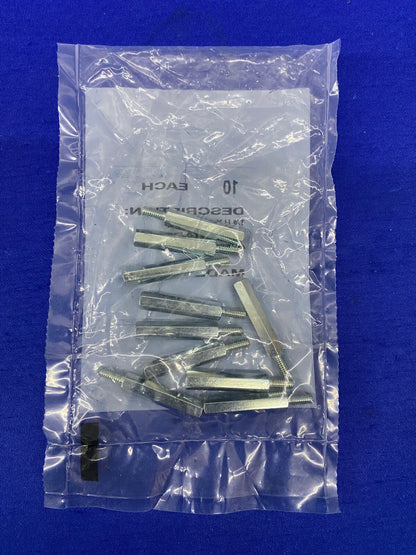 RAF 4546-832-S-12 1/4H X 1-1/4 SECHSKANT-ABSTANDSHALTER - 1 PACKUNG MENGE 10 ABSTANDSHALTER