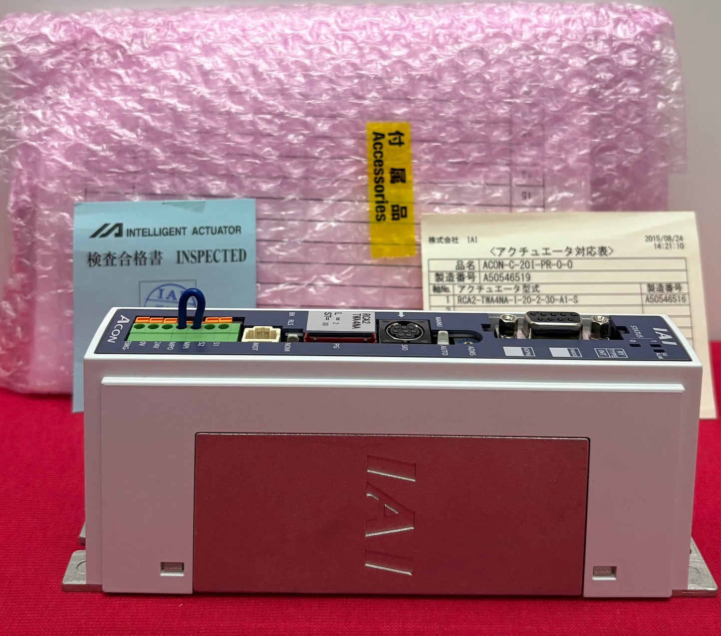 IAI ACON-C-20I-PR-00 CONTROLLER POSITIONER TYPE INPUT:DC24V 2.2A