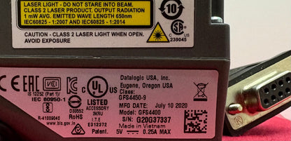 DATALOGIC GFS4450-9 BARCODE SCANNER GFS4400 5V 0.25A - FOR PARTS/REPAIR
